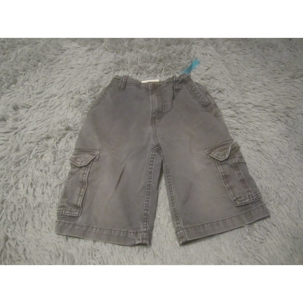 P.S Aeropostale Shorts 10 Gray w/Pockets Cotton Chino Cargo